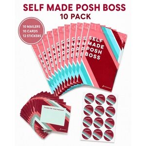 Poshmark Poly Mailers Bundle 10 Self Seal Bags 10 Thank You Cards 12 Stickers